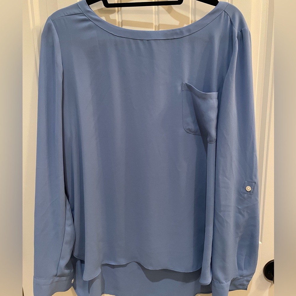 Loft Sky blue silky blouse